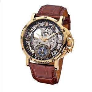 Timepiece Made in Germany Mechanical Skeleton Watch Theorema Casablanca Gold